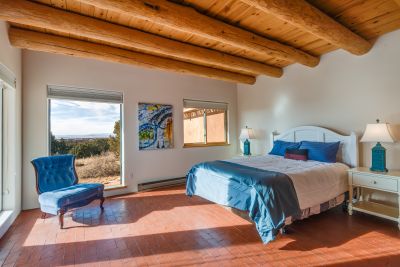 Master suite with sensational western views