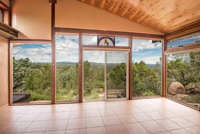 View from sunroom to the Pecos River Valley