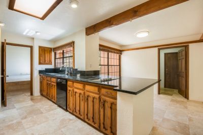 Kitchen with View of Breakfast Nook & Laundry Room