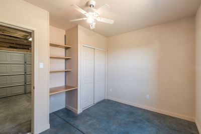 Office/studio with closet accessed from Garage