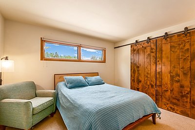 Master Bedroom with barn closet doors