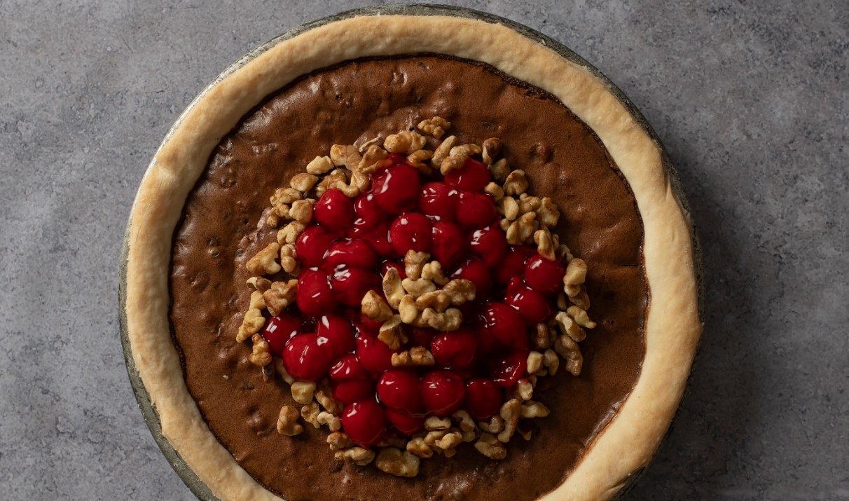 RECIPE: Chocolate Chess Pie with Red Chile and Nuts