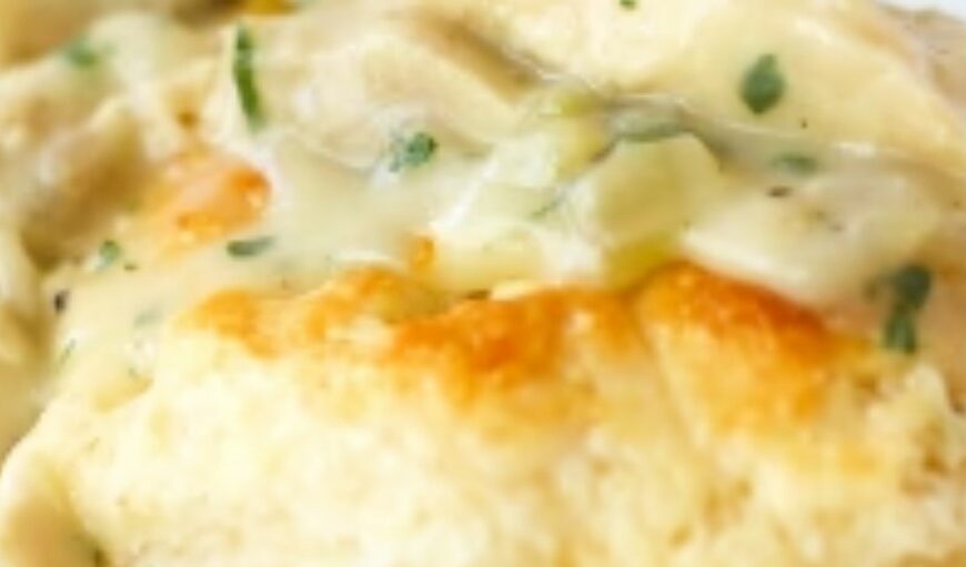 RECIPE: GREEN CHILE CHICKEN AND BISCUITS