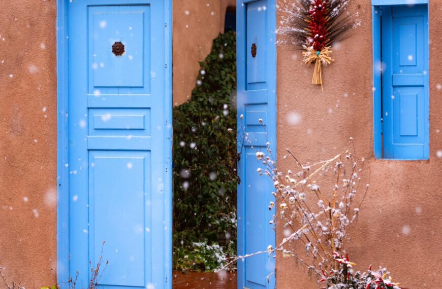 PHOTO: Light snow from Ranchos de Taos by Elijah Rael