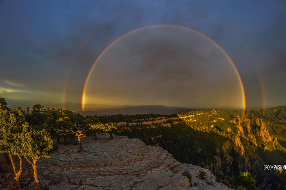 Rainbow on top of the Sandia Mountains - Adrienne DeGuere Sotheby's ...