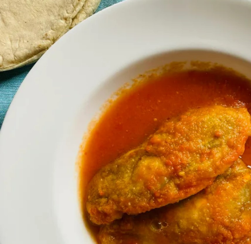 RECIPE: STUFFED SQUASH BLOSSOM FRITTERS IN RED SAUCE