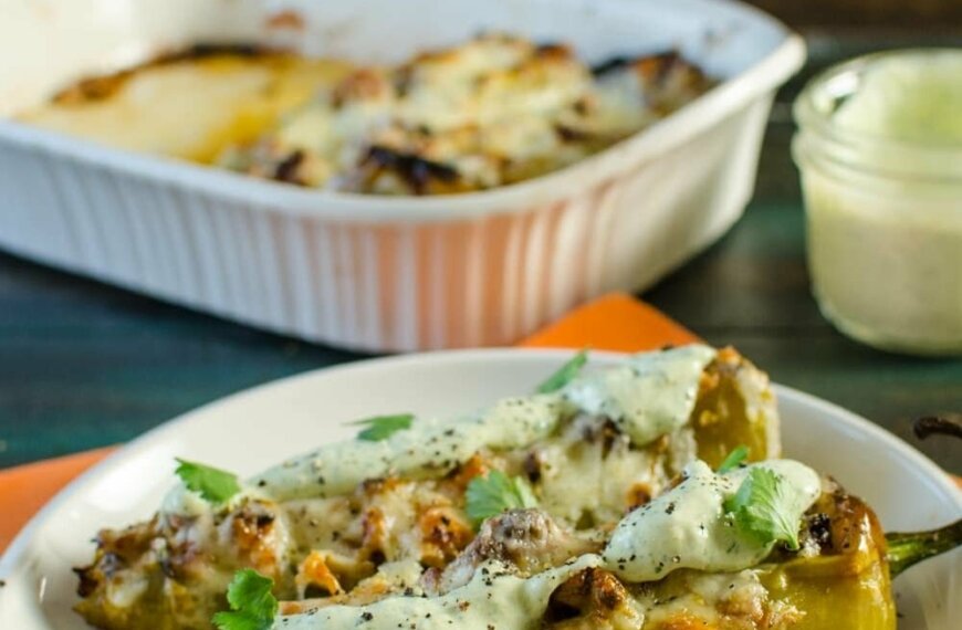 RECIPE: Spiced Pork Stuffed Hatch Chile