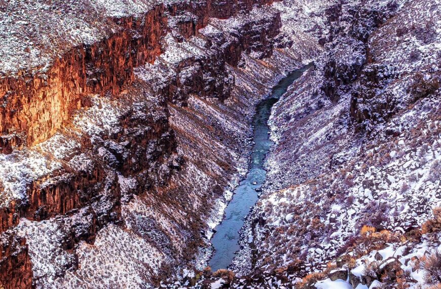 PHOTO: The Rio Grande Gorge with Snow by Elijah Rael