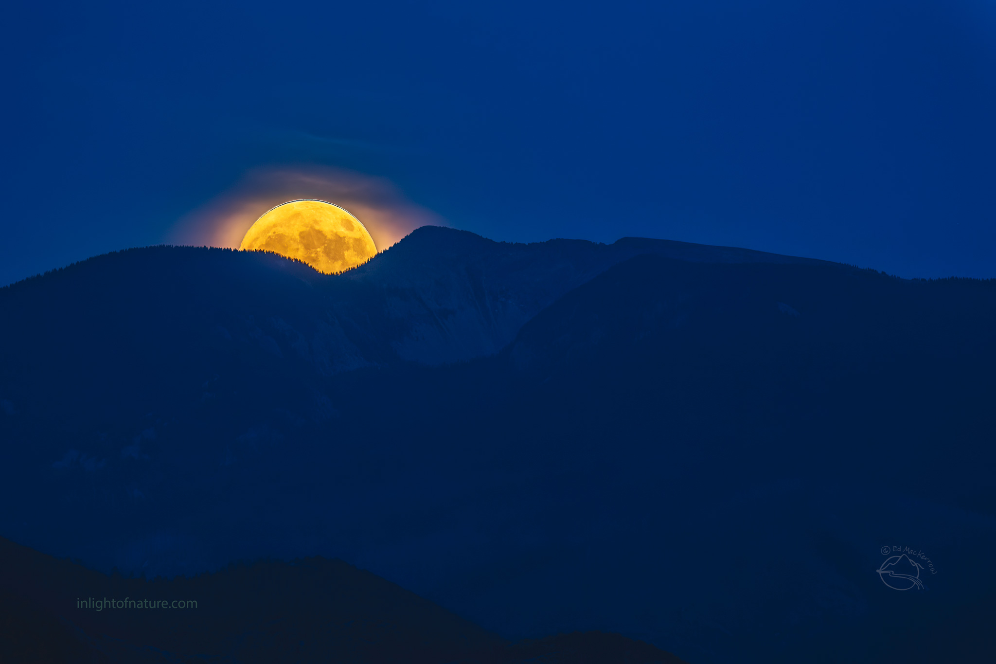 PHOTO: Almost Full Moon by Ed MacKerrow